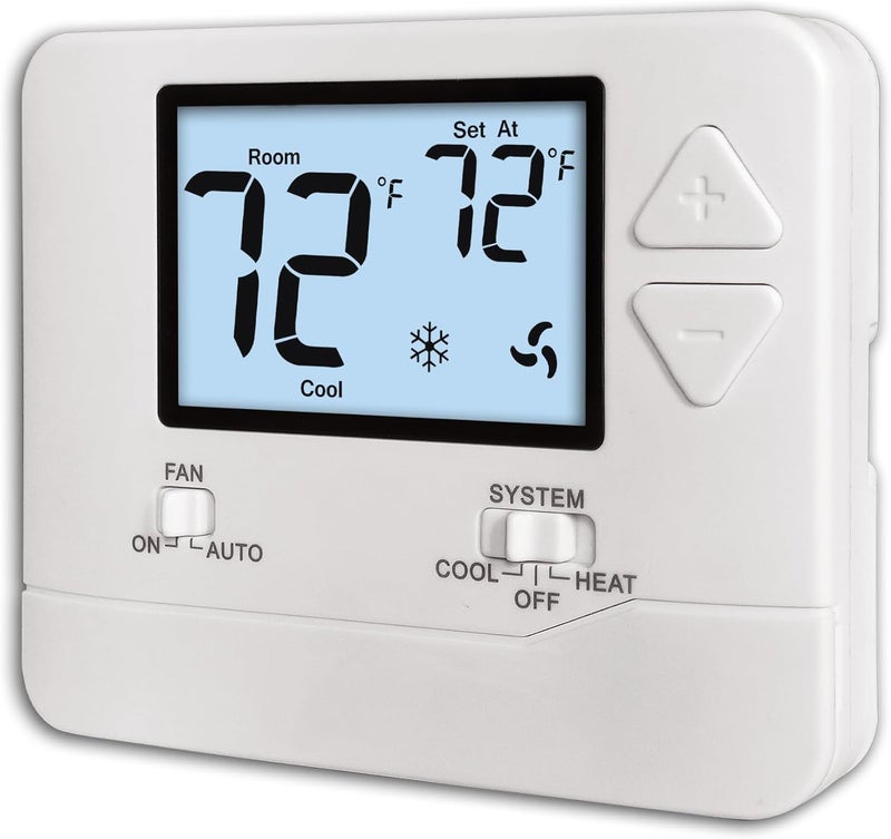 Heagstat Non Programmable Thermostat, Single-Stage 1 Heat 1 Cool, Simple Digital Thermostats for Home - Image 1